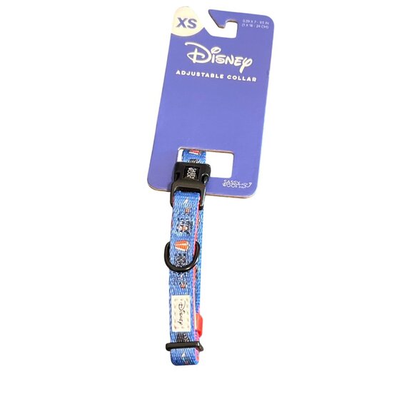 Disney Sassy Woof Collar Harness Leash Set Mickey Mouse Blue Red Sz XS NWT - Picture 2 of 6